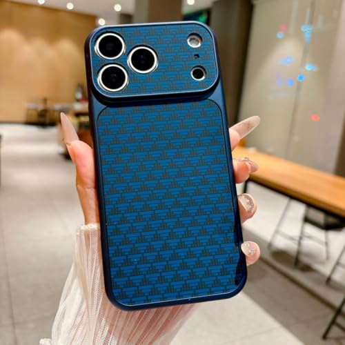 Coque iPhone 16 Pro Max bleu mag safe pour bureau et voyages
