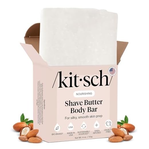 Kitsch Shaving Soap for Women - Hydrating Shave Butter & Shave Soap Bar - Nourishing Bar Soap for Smooth, Irritation-Free Shave – Paraben, Silicone & Sulfate-Free - Vegan, Made in USA - 4 oz