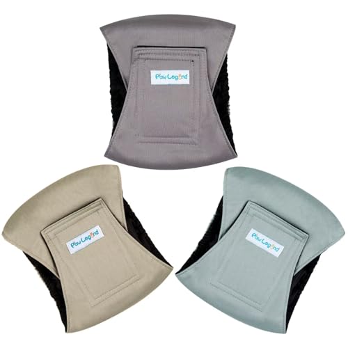 Image of Paw Legend Washable Dogs Diapers Male Dog Belly Bands for Male Dogs Diapers Reusable Puppy & Doggie Diapers Male (3 Pack, Small)