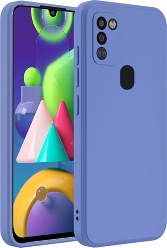 Image of A rtistque Back Cover Case for Samsung Galaxy M21 / Samsung Galaxy M30s with Camera Protection | Shockproof TPU | Stylish Protective Design | Slim Fit | Ultra Matte | Back Cover - Blue