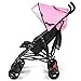 BABY JOY Double Umbrella Stroller, Lightweight Travel Side by Side Twin Stroller with Large Storage, Cup Holder, 5-Point Safety Harness, Adjustable Canopy & Compact Fold for Infant and Toddler (Pink)