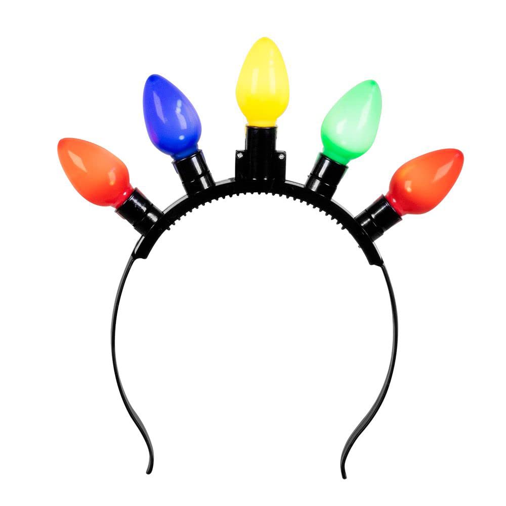 Boland 31201 Party Tiara with LED, Headband with Lighting, Multicoloured, for Adults, Headpiece, Bulbs, Carnival, Carnival, Theme Party, Halloween