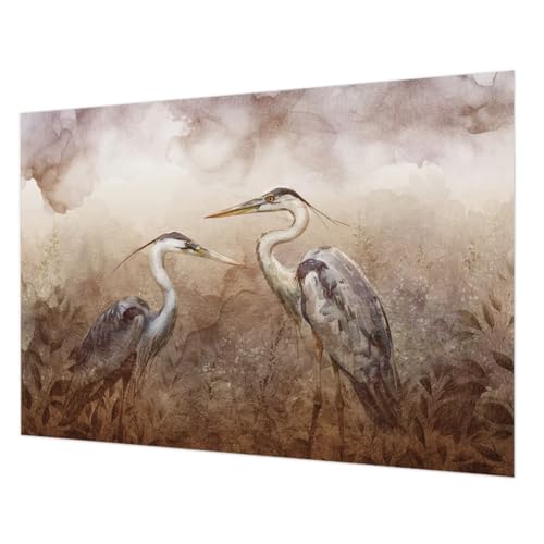 Papier peint oiseaux élégants avec impression de haute qualité Tulup