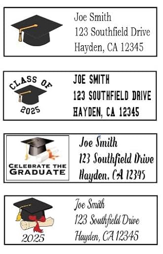 Graduation Address Labels - 30 Count - Personalized