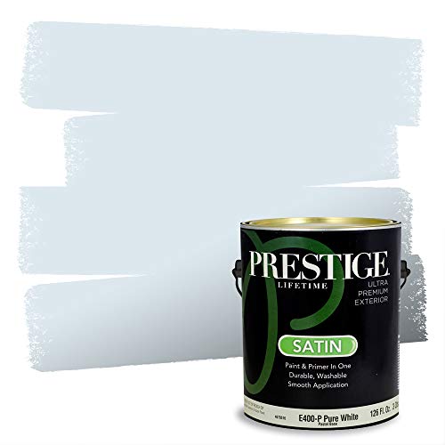 Prestige Exterior Paint and Primer in One, Blue Mist, Satin, 1 Gallon
