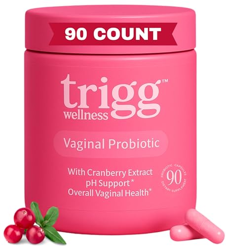 Image of Trigg Vaginal Probiotics for Women- pH Balance, Digestion, UT- Female Health Supplement with Cranberry- Prebiotic Blend, Lactobacillus- Promote Healthy Vaginal Odor & Flora- Feminine Probiotic- 90 Ct