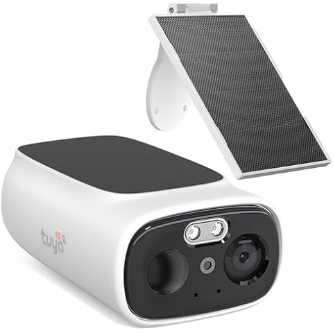 ELECCTV 2K Solar Camera Outdoor Wireless, 2.4/5 Ghz WiFi Cameras for Home Security,130°-Wide View,Color Night Vision, IP65 Waterproof,2-Way Audio,Cloud/SD, Support Alexa Cover