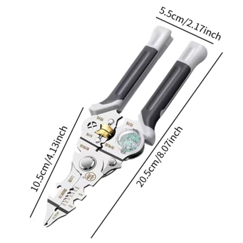 Dénudeur de fils ergonomique en acier inoxydable avec testeur - 3