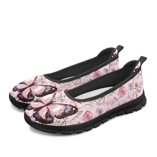 Image of Walking Shoes Women Breathe Mesh Slip On Sneakers Women Comfortable Lightweight