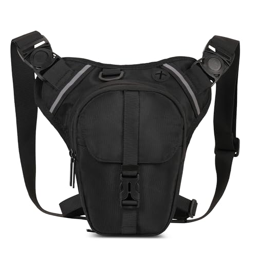 Marsupio da Gamba Moto Donna Uomo Multifunzionale Borsa da Gamba Impermeabile Marsupio Sportivo...