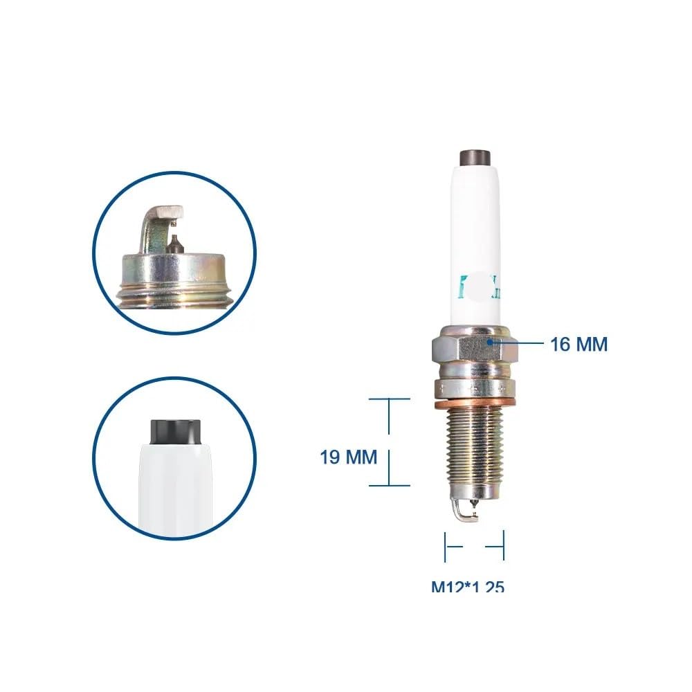 Bujías de Motor para automóviles, 2-8 Unidades, Tipo Vela, reemplazan Las bujías 95463 PKER7A8EGS 04E905602 DK7RHII de Doble iridio para automóviles.