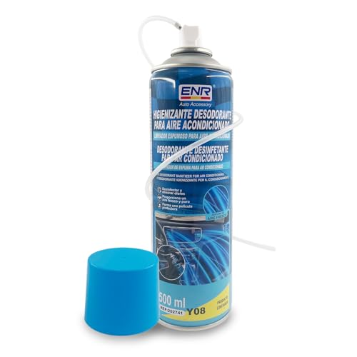 Desodorante de aire acondicionado para coche, desinfección de coche, con manguera, elimina el moho y purifica el aire para todo tipo de vehículos, portátil, 500 ml