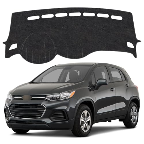 Image of Dash Cover Mat Compatible with Chevrolet Chevy Trax 2017-2022 Non-Slip Dashboard Cover Mat Sunshade UV Rays Protector Interior Accessories