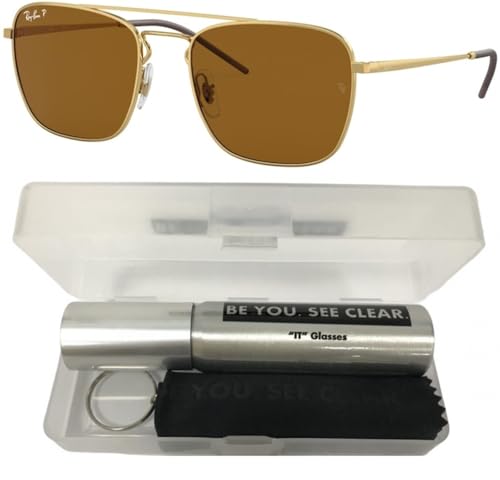 Ray-Ban RB3588 Sunglasses Bundle: RB 3588 925083 Arista Dark Brown Polar and Eyewear Cleaning Kit2