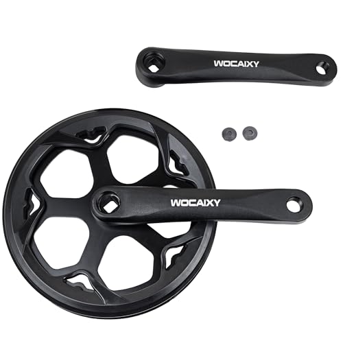 Pédalier de vélo en alliage d'aluminium robuste pour transmission 6-8 vitesses