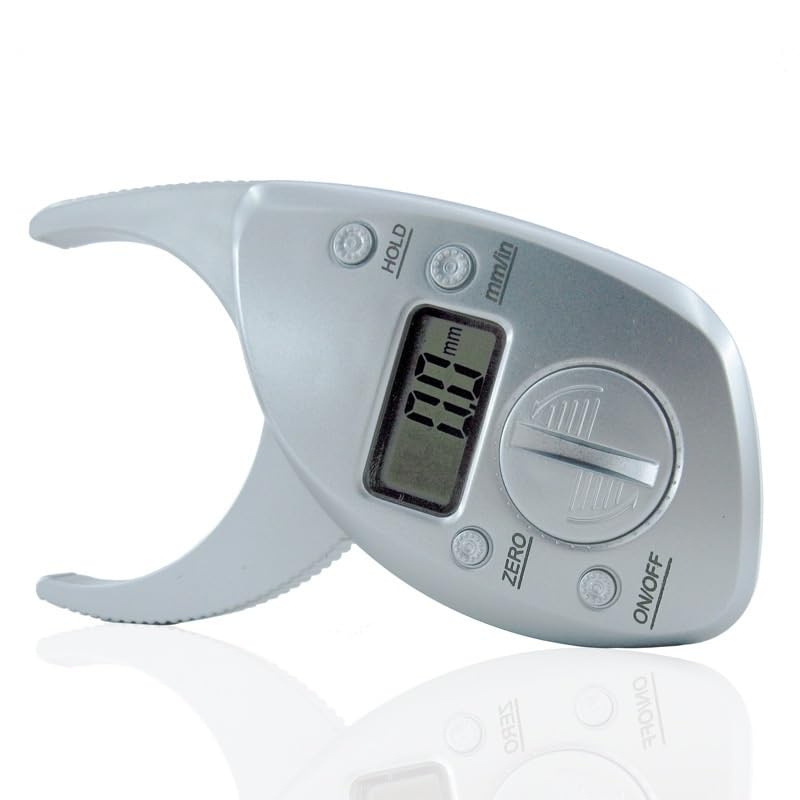 Digital Fat Caliper with Clamp | Body Fat Clamp for Body Thickness Measurement