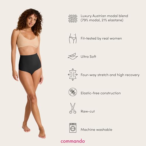 Image of commando - Classic Control Thong | Silky Soft & Shaping No Show Thong | Comfortable Raw-Cut Edges | Machine Washable