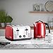 Russell Hobbs Stainless Steel 4 Slice Toaster, Red