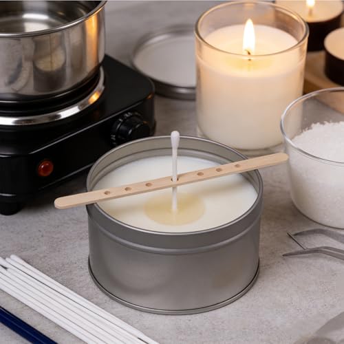 50 Soportes de Mecha para Velas de Madera de 1 Pulgada miniatura 3