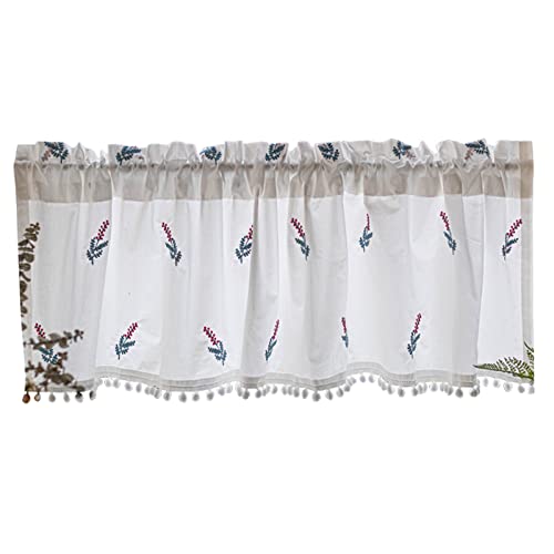 Cortinas cortas estilo granja para ventanas con poca luz de lavaderos y baños 2