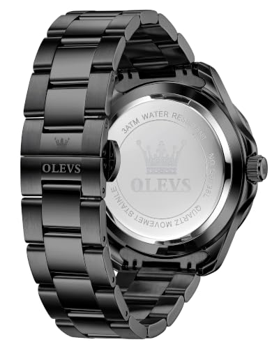 Image of OLEVS Watches for Men Luxury Dress Wirst Watch Gift | Large Dial,tainless Steel,Waterproof,Luminous,Watch Gift