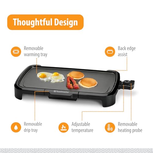 Toastmaster TM-203GR 10x20 Griddle, Black - Thumbnail 3