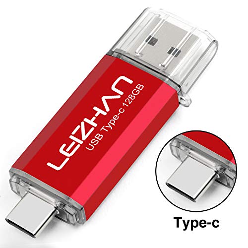 leizhan USB C Flash Drive 128GB Type-C Pen Drive for Huawei Type C