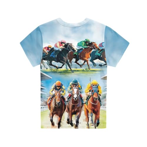 Image of Kids Graphic T-Shirt Boys Girls Novelty Tees Top Short Sleeve Shirts Summer Blouses 3-16