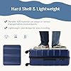 NEWBULIG 20 Inch Carry on Luggage, Lightweight Expandable Rolling Suit Case with TSA Lock, Hard Shell ABS Suitcase with Double Spinner Wheels, Blue #1