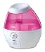 Vicks Mini Filter Free Cool Mist Humidifier Small Humidifier for Bedrooms, Baby, Kids Rooms, Auto-Shut Off, 0.5 Gallon Tank for 20 Hours of Moisturized Air, Use with Vicks VapoPads, Pink
