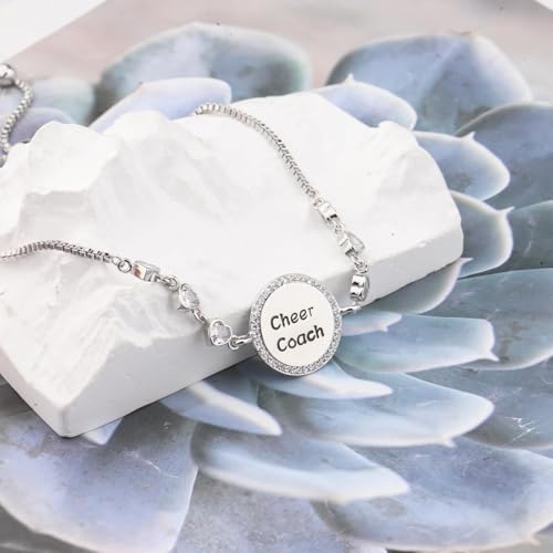 Image of BEKECH Cheerleader Coaches Cheer Coach Bracelet Jewelry for Coaches Gift for Her Appreciation Gift for Cheerleading (cheer)
