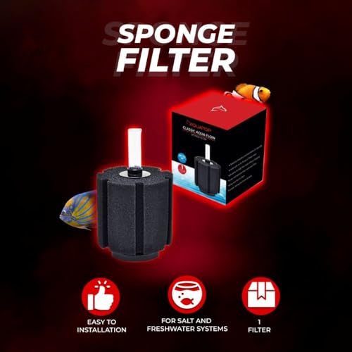 Image of Aquatop Internal Sponge Filter - Mechanical & Biological Filtration - Compatible with Air Pumps or Powerheads - Up to 60 Gallons - CAF-60