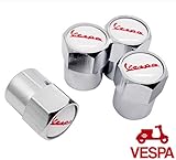 Verchromt Ventil-Staubkappen für Vespa Chrom.