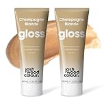 Josh Wood Hair Gloss (Champagne Blonde) - Semi-permanent gloss, adds warm and golden tones, refreshes and conditions hair colour - Lasts up to 6 washes - 100% Vegan - Cream (100ml X 2)