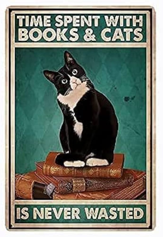 Amazon | ブリキ看板 猫 ヴィンテージブリキ看板 アメリカン ブリキ
