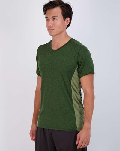 Image of 5 Pack: Men's V-Neck Dry-Fit Moisture Wicking Active Athletic Tech Performance T-Shirt