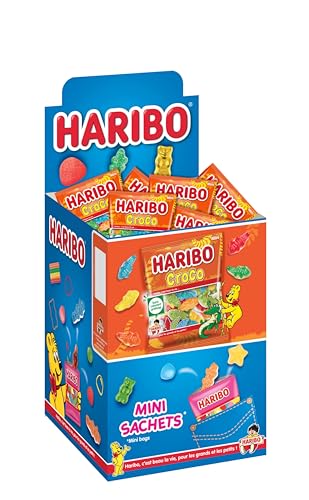 HARIBO - Croco - Bonbons Sans Colorants Artificiels - Mini Sachets - 30 x 40 g