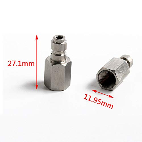 HPDAVV Paintball PCP Stainless Steel Universal 8mm QuickDisconnect