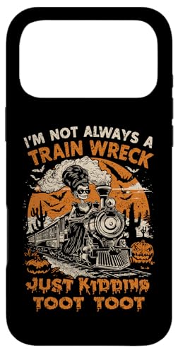 I'm Not Always a Train Wreck, 面白いハロウィンスケルトンクルー スマホケース iPhone 17 Pro Max 用