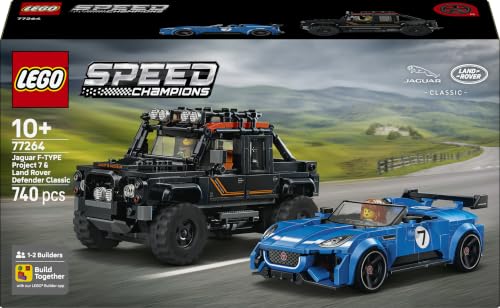LEGO Speed Champions La Jaguar Project 7 et Le Land Rover Defender 77264