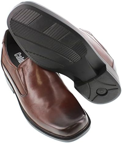 Calden Men's Invisible Height Increasing Elevator Shoes - Dark Brown Leather Slip-on Lightweight Casual Loafers - 3.3 Inches Taller - K31713 - Size 9 D(M) US | Image 4