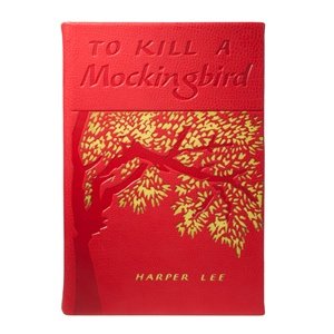 Graphic Image to Kill A Mockingbird by Harper Lee Special Edition in Red French Calfskin Leather -