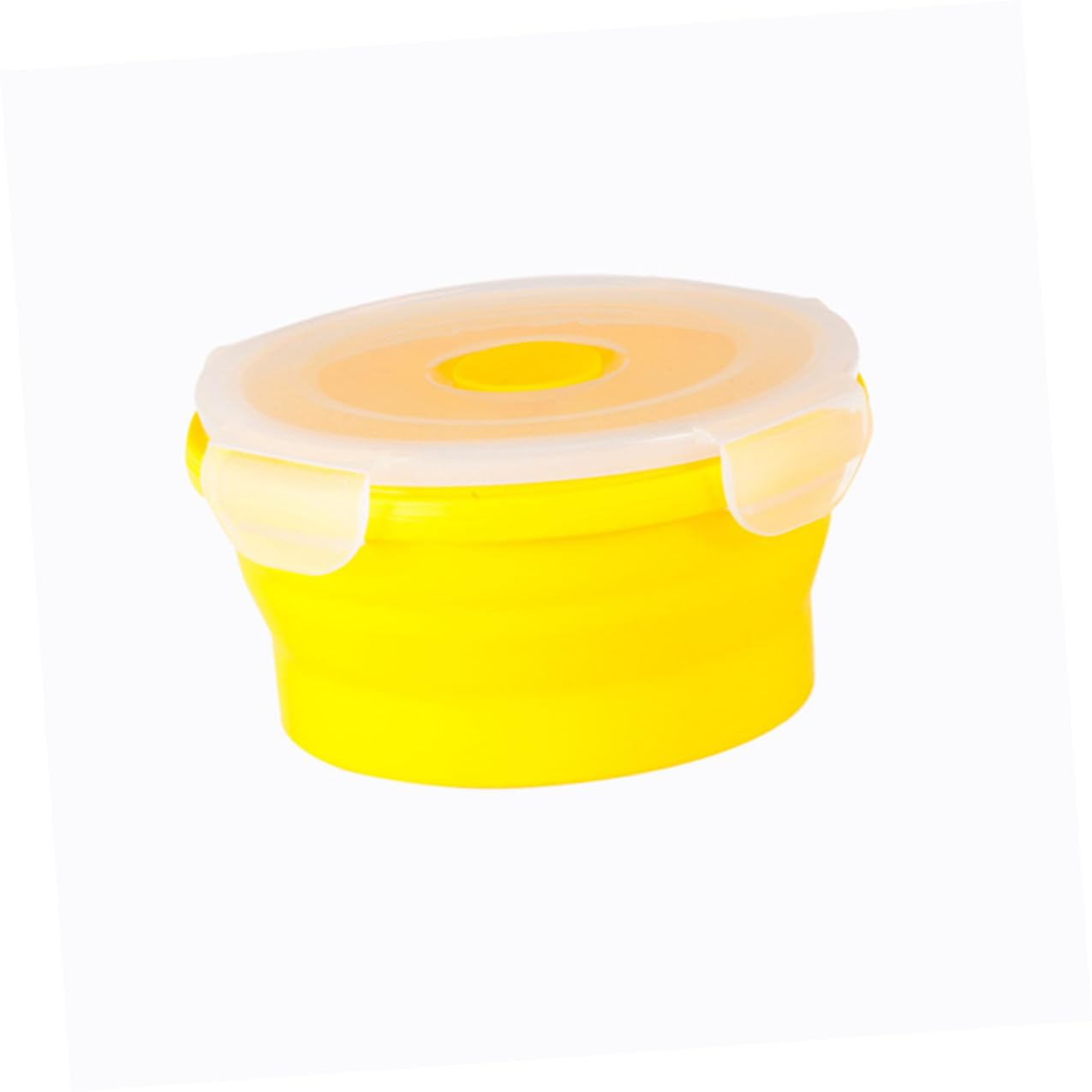 4 piezas Cajas Plegables para Alimentos de Silicona Alimenticio Resistentes Microondas Portátiles con Capacidad Colores Surtidos para Picnic Camping y Almuerzos Escolares