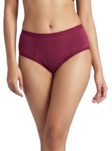 Image of HEALTHFAB ; The Fabulous You Gopadfree Heavy Period Panty Hipster Leak Proof Underwear for Medium to Heavy Flow,Reusable for 2 Years Without Pads, Pack of 1, Maroon