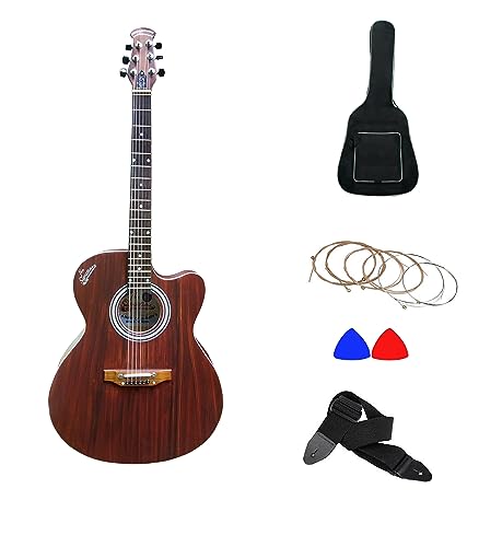 Image of Signature NM Rosewood Acoustic Guitar With Bag,Strap,1 Set of Extra Strings and 2 Picks