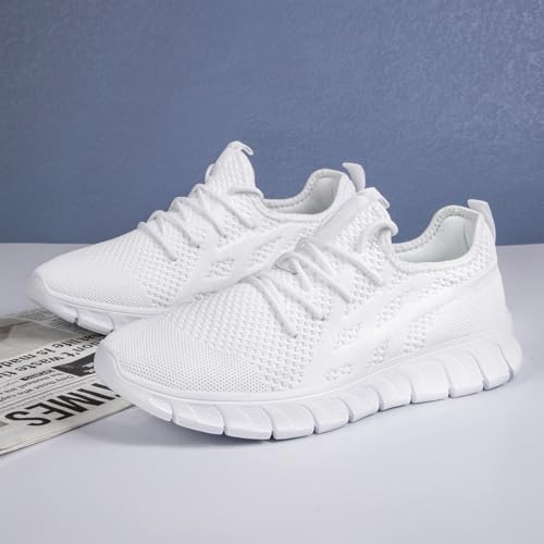 Image of Mens Walking Tennis Shoes Slip On Hiking Running Sneakers Non Slip Fitness Casual Workout Athletic Gym Lightweight Breathable Comfortable Trainers
