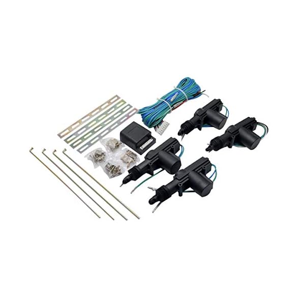 Car Remote Central Locking Kit - MASO 4 Doors Keyless Entry System + Anti-Theft Alarm Immobiliser System with Shock Sensor Universal Fits for All Car - Image 3