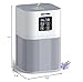 VEWIOR Air Purifiers for Home, Air Purifiers for Large Room up to 1200 sq.ft, H13 True HEPA Air Filter with Fragrance Sponge 6 Timers Quiet Air Cleaner for Pet Dander Wildfire