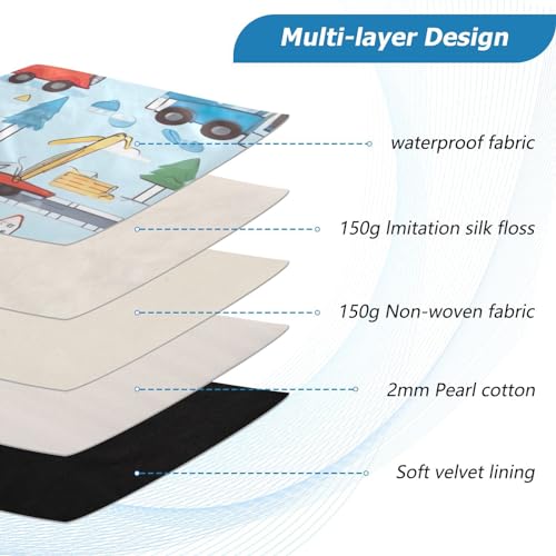 Funda para laptop 13-14 pulgadas con diseño Cartoon Truck miniatura 4
