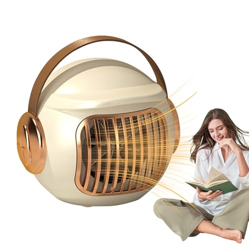 ポータブルヒーター | 500W ポータブル ウォーマー | 転倒時自動オフ機能付き デスクヒーティングファン - テント 室内 寝室 オフィス 車 デスク バスルーム キャンプ用